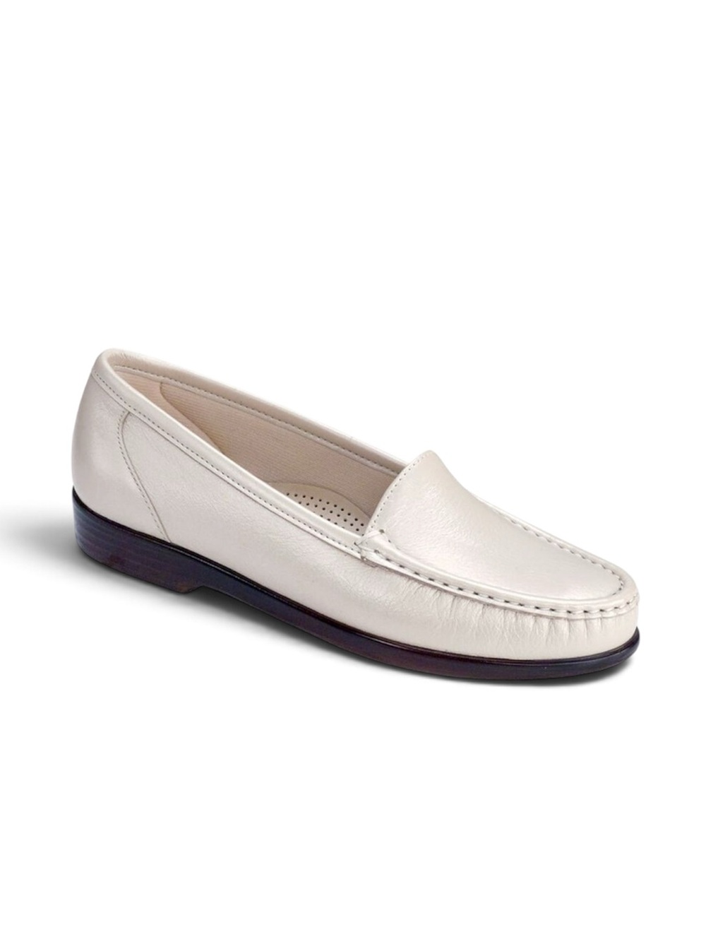 SAS “Simplify” Slip On Mocc Toe Loafer in Pearl Bone Size 6.5 M